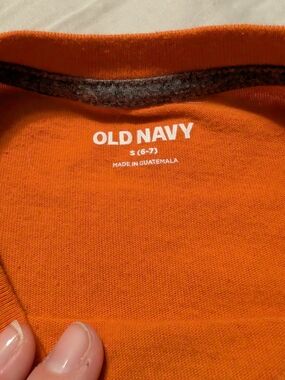 Old Navy Bright Orange Tee with Crew Neck